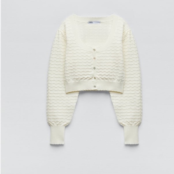 Zara Sweaters Zara Structured Knit Jacket Poshmark